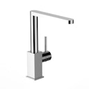 Vorschaubild Wasserhahn Küchenarmatur, QU, mit 360° schwenkbarem superflachem Auslauf, Verchromt