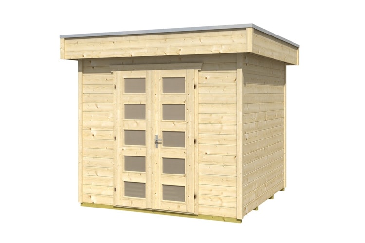 Skan Holz 28 mm Blockbohlenhaus Venlo 1