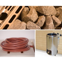 Weka Saunaofen-Set 9 inkl. 3,6 kW Kompakt Ofen rund, Saunasteine, Steuergerät