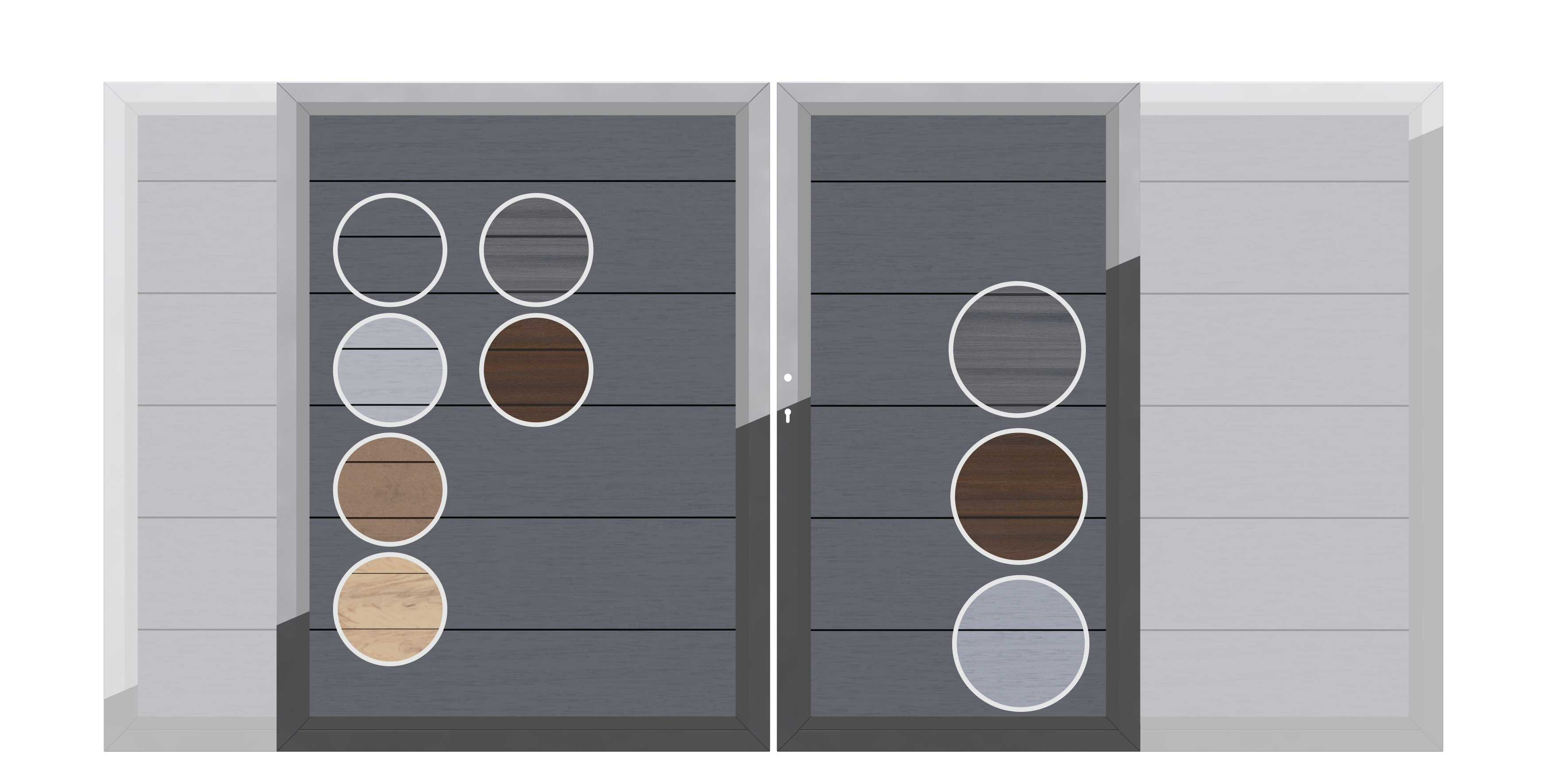 TraumGarten System WPC Doppeltor auf Maß