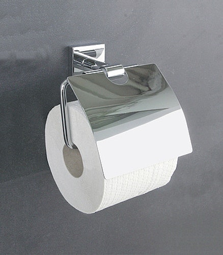 Bravat WC-Papierhalter mit Deckel Quaruna, chrom