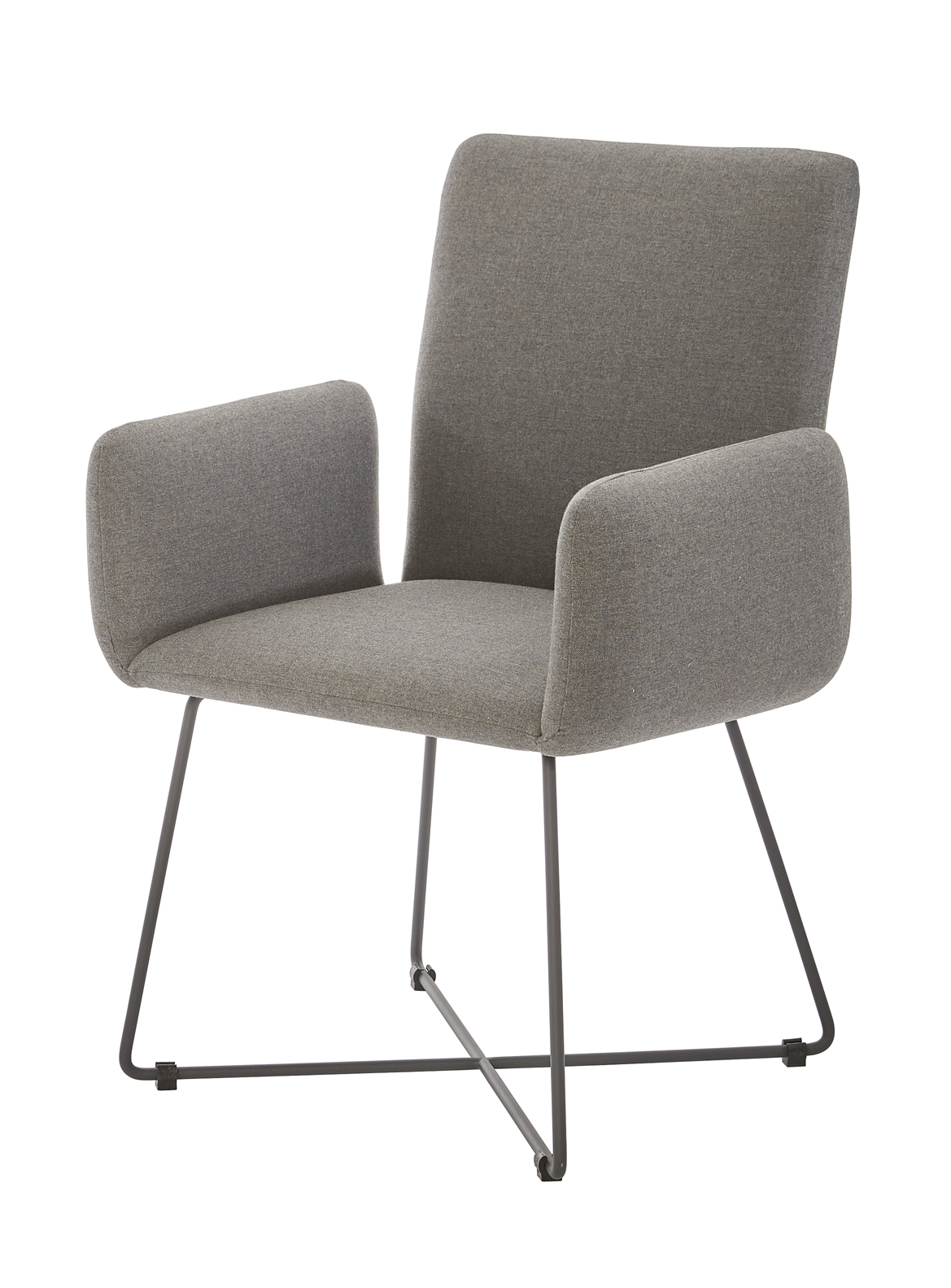 Diamond Garden Stuhl ARONA Sun & Rain, Edelstahl Dunkelgrau / Tuvatextil® (100 % Polyacryl) Grau