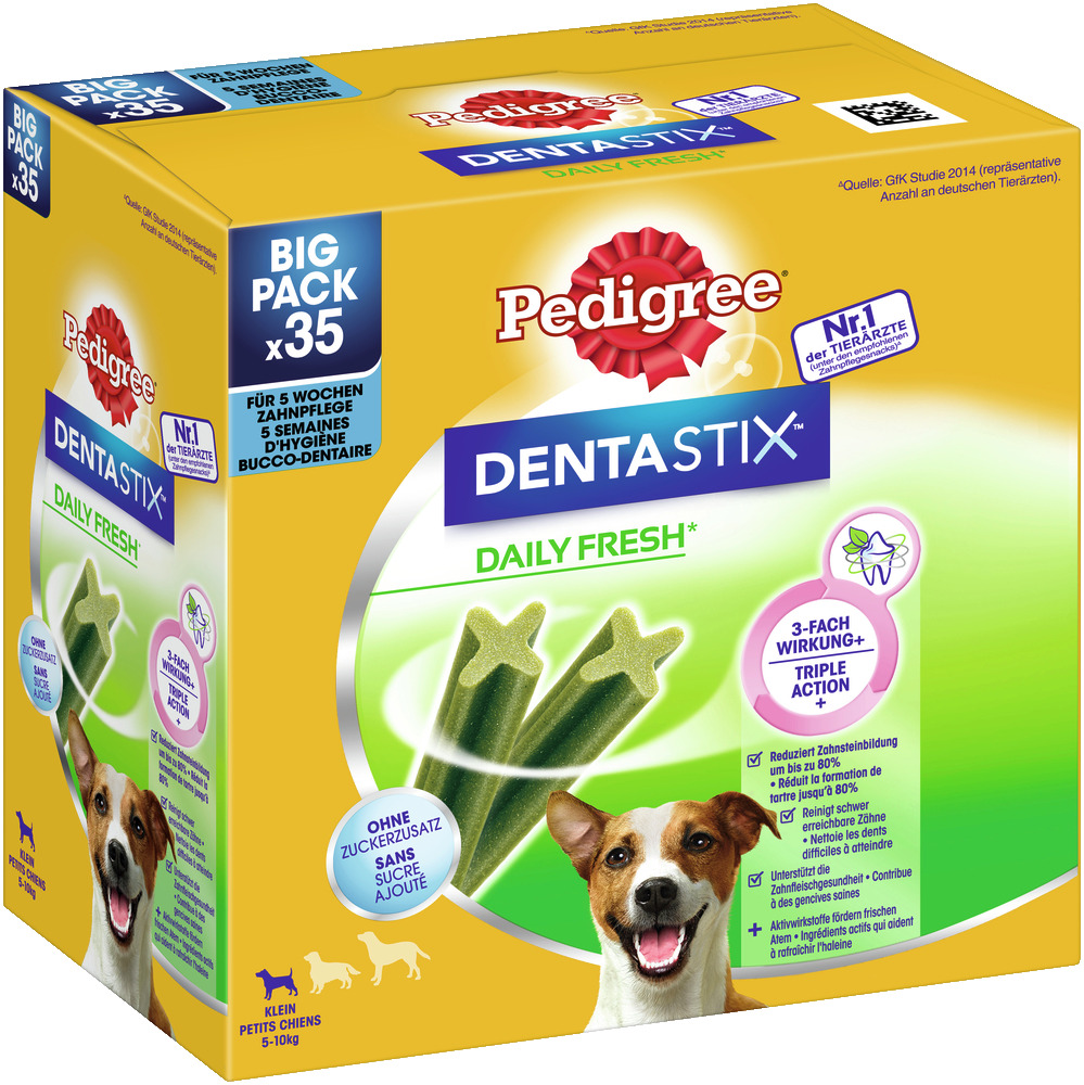 Pedigree Denta Stick Daily Fresh 5-10kg Multipack Größe S Hundesnack