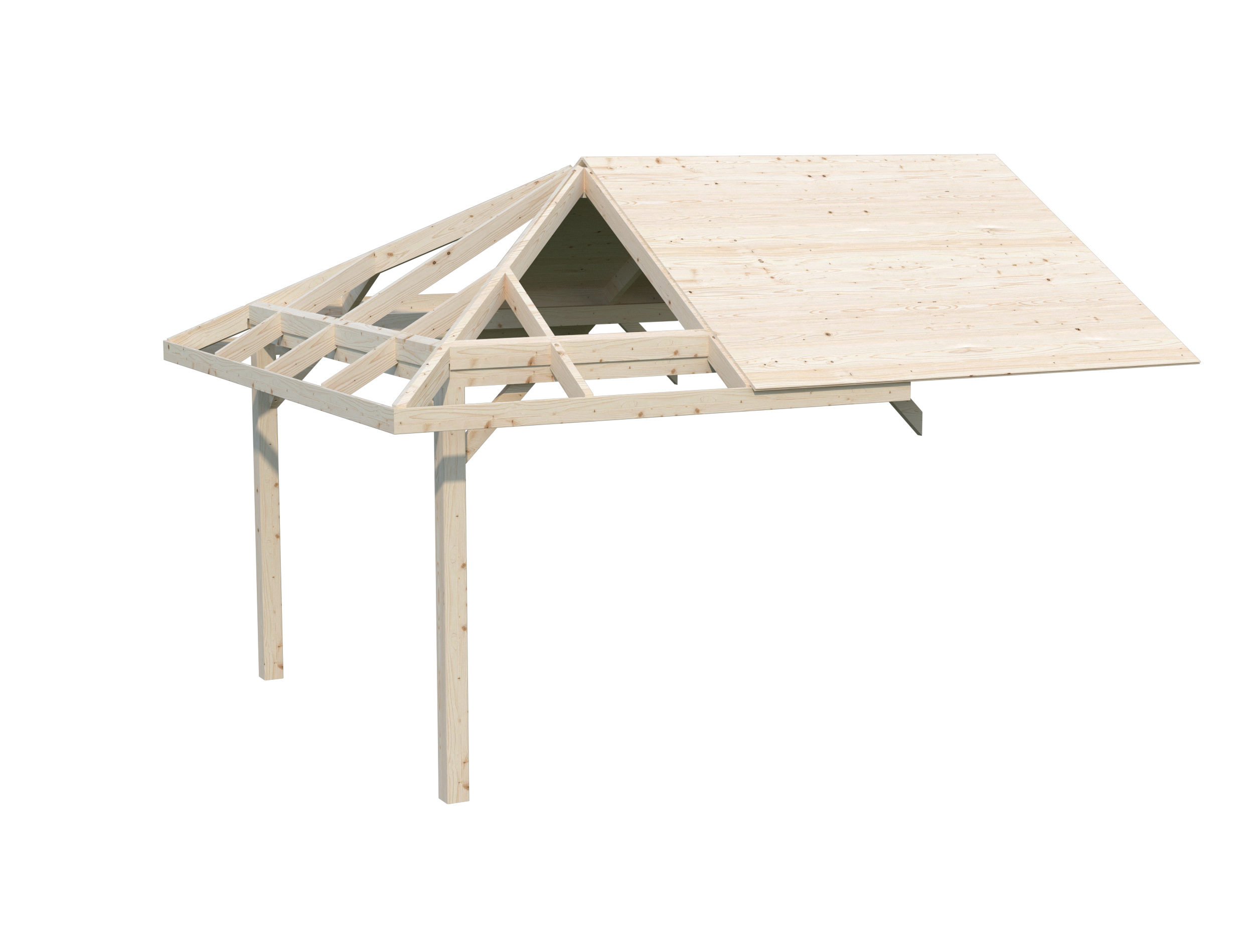 Palmako zusätzliches Dach für Bianca 8,3m² Transparent tauchimprägniert