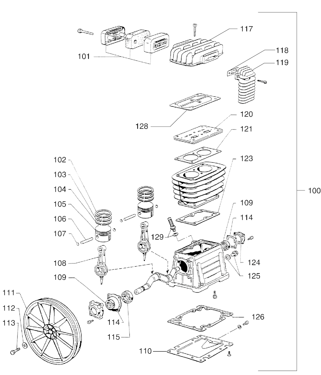 Explosionszeichnung Ersatzteile