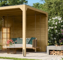 Karibu Seitenwand für Pavillon Cubus 