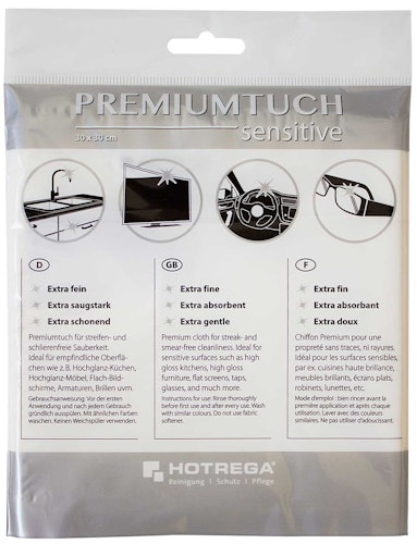 Hotrega Premium-Tuch sensitive 40x40 cm, verpackt