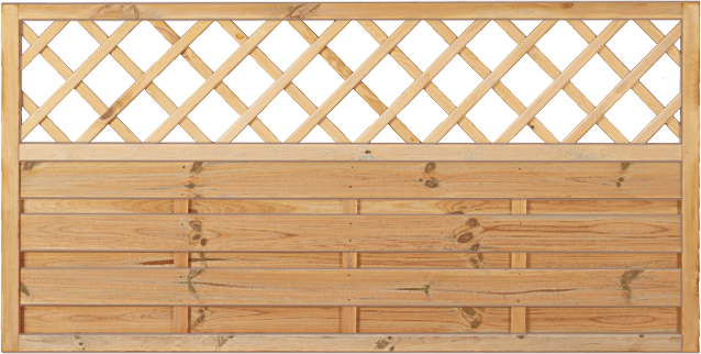 T&J Maxi Massivzaun Ranki 180 x 90 cm