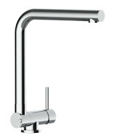 Wasserhahn Vorfenster Küchenarmatur, Umklappbar 4,5 CM, mit 360° schwenkbarem L-Auslauf, Verchromt