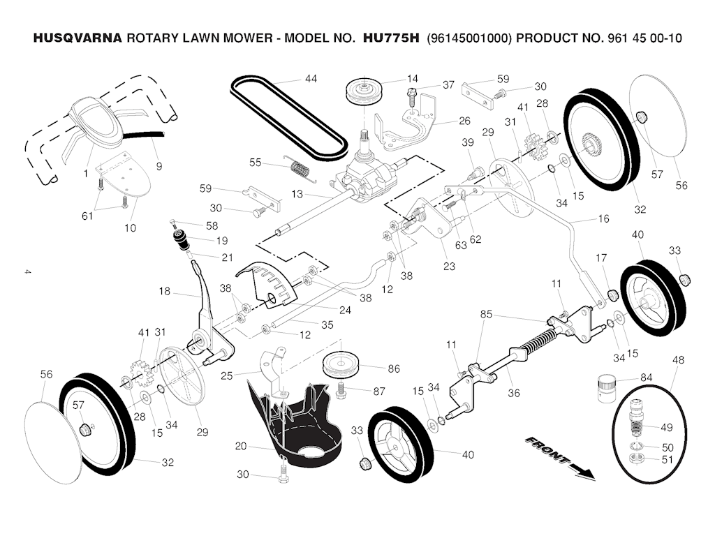 Explosionszeichnung Ersatzteile