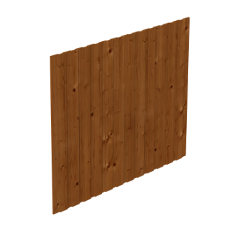 Thumbnail - Skan Holz Seitenwand für Leimholz Carports - Deckelschalung - Größe 1, nussbaum