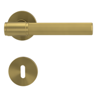 Griffwerk VAYA 136 ARIS fast2fix Fast2Fix Rosetten rund Buntbart Gold matt