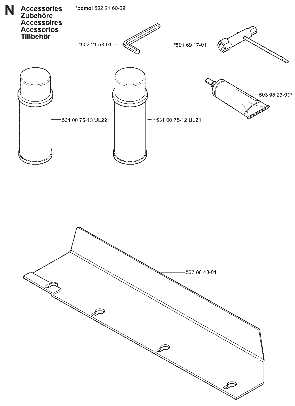 Explosionszeichnung Ersatzteile