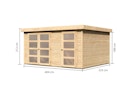 Vorschaubild Karibu Gartenhaus Mühlentrup 3 Zweiraumhaus - 19 mm