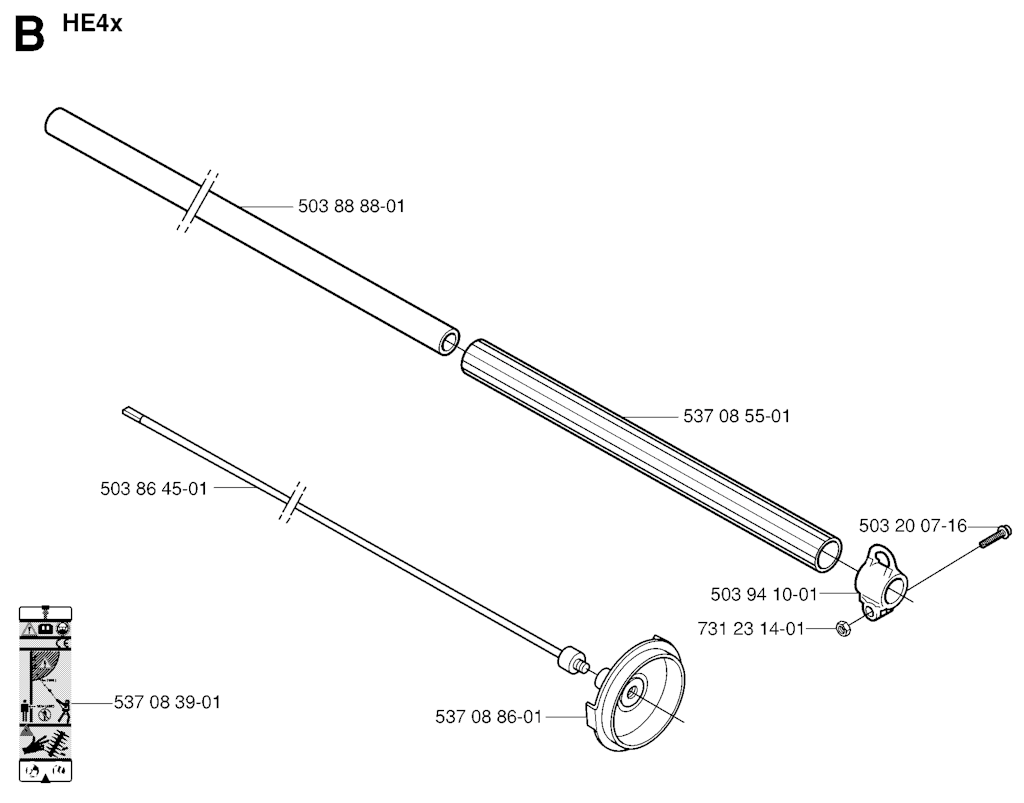 Explosionszeichnung Ersatzteile