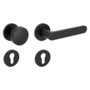 Vorschaubild Griffwerk Wechselgarnitur VAYA 291 AVUS fast2fix Fast2Fix Rosetten rund Knopf R2 Graphitschwarz R