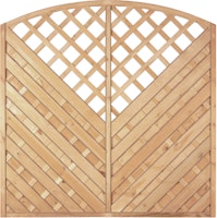 T&J MAXI DIAGONAL RANK Lamellenzaun Diagonal Bogen Rank 180 x 180/160 cm