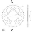 Vorschaubild Supersprox Alu-Kettenrad 525 43Z (Schwarz)