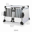 Vorschaubild TRIXIE Transportbox doppelt Aluminium M-L 93x88x64cm