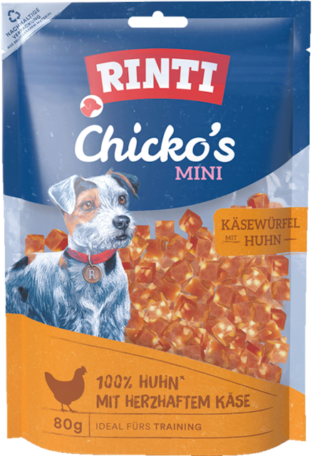 RINTI Chicko Mini Käsewürfel Huhn HundesnackVorschaubild