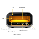 Vorschaubild Ooni Pizzaofen VOLT 2 Anthrazit-Grau Elektro für Innenbereich