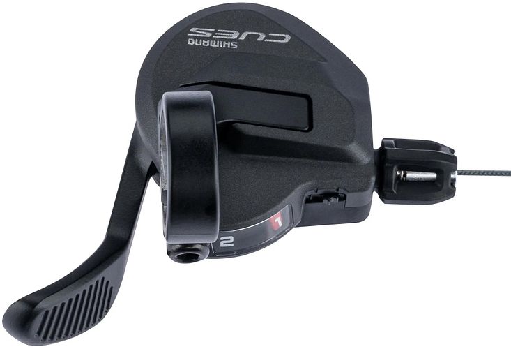 Shimano Daumenschalthebel CUES SL-U8000 2-fach links schwarz mit Ganganzeige