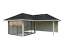 Vorschaubild Palmako Pavillon Bianca 24,9 m² Set 512 Slide Plus mit Isolierglas-Schiebetüren