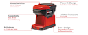 Einhell Akku-Kaffeemaschine TE-CF 18 Li-Solo 4609990