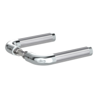 GRIFFWERK Griffpaar für Schlosskasten SIMONA -Chrom/Edelstahl