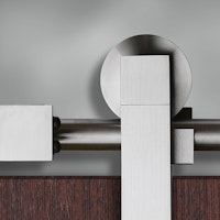 GRIFFWERK Schiebetürsystem PURISTO für Holz v.d.Wand-Edelstahl Optik