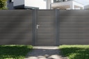 Vorschaubild dz VIDUAL Swing Einzeltor Comp-Co WPC 280 x 20 mm Steckprofil