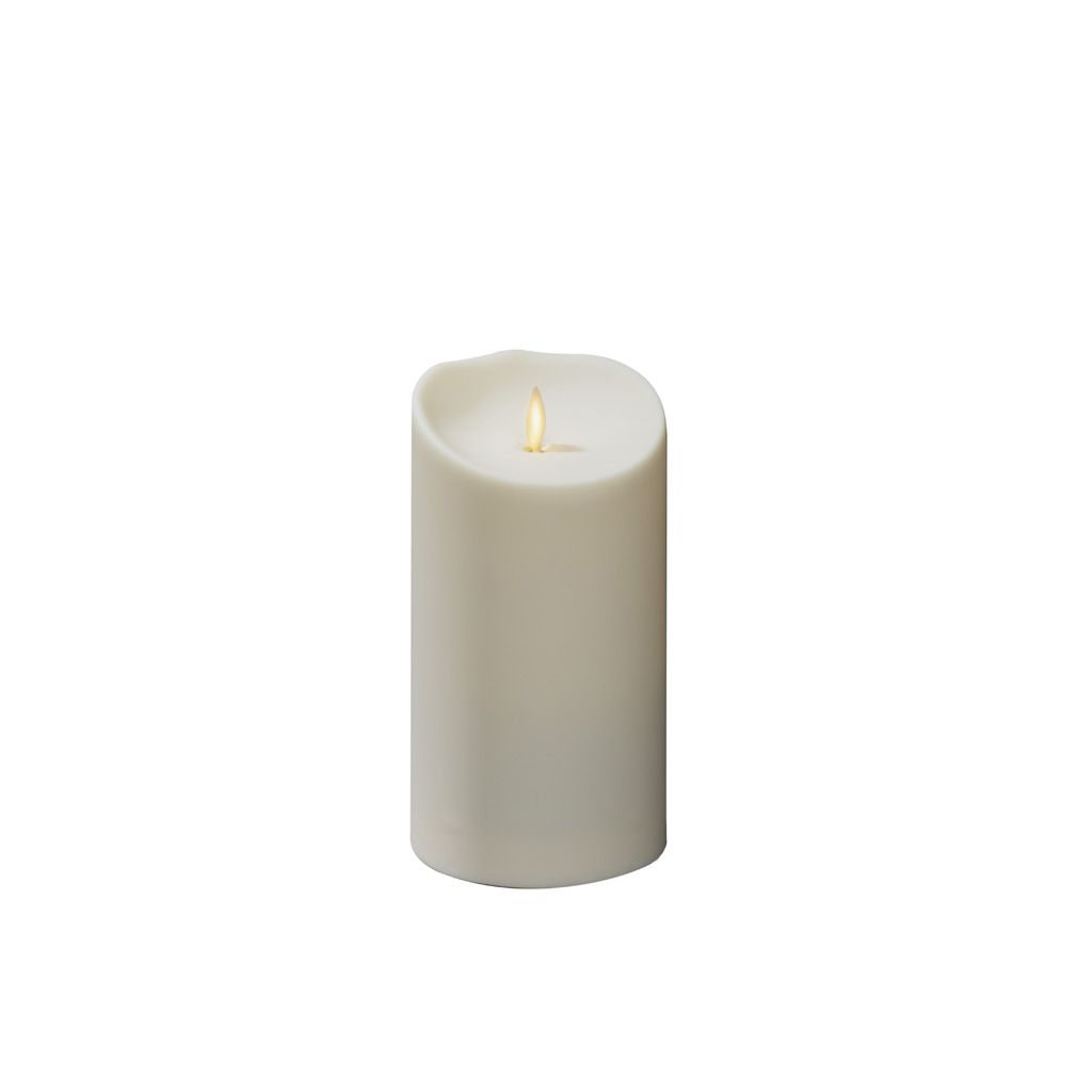 Konstsmide Weihnachtsbeleuchtung  LED Kerze cremeweiß fernbedienbar 18 4cm