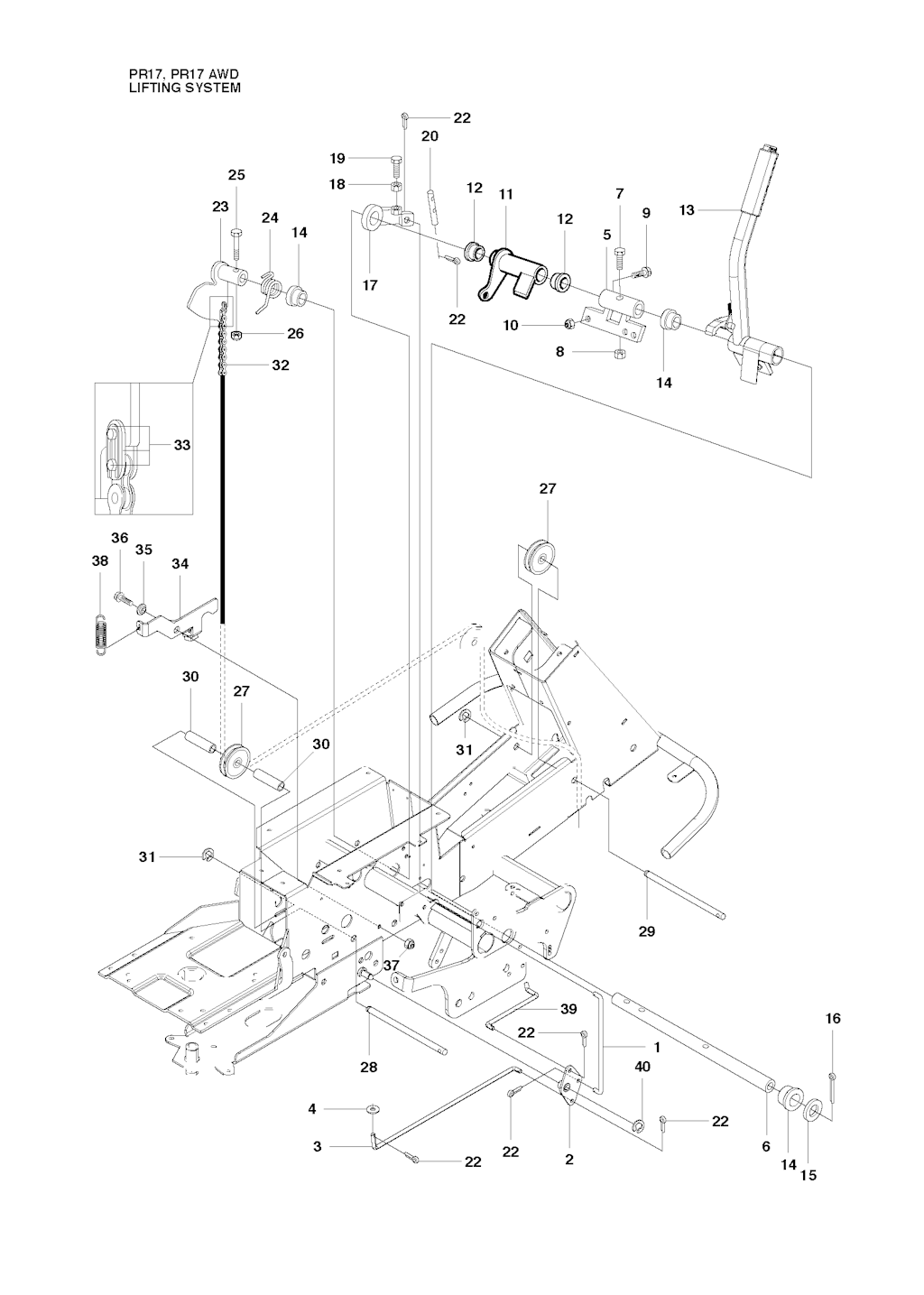 Explosionszeichnung Ersatzteile