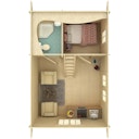 Vorschaubild Palmako Ferienhaus Sandra 29,9 m² - 44 mm