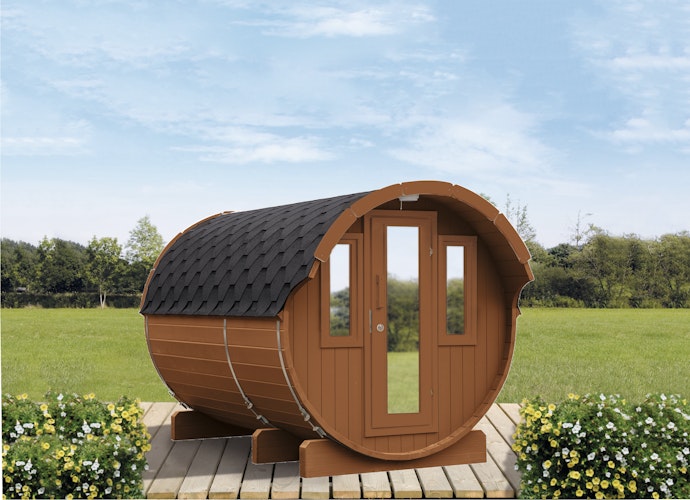 Wolff Finnhaus Saunafass Fasssauna 330 (2-Raum)