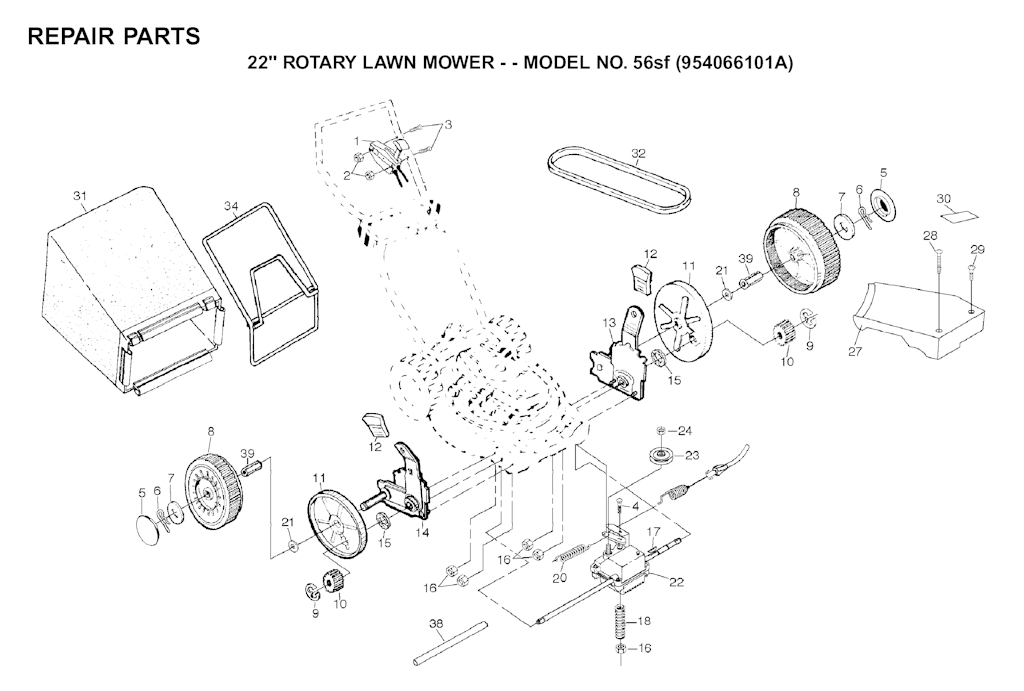 Explosionszeichnung Ersatzteile