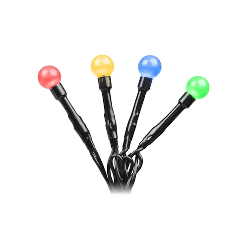 Konstsmide Weihnachtsbeleuchtung  LED Globelichterkette 80 bunte runde Dioden