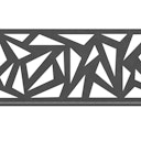 Vorschaubild Traumgarten SYSTEM Dekorprofil TRIGON Anthrazit 2360 mm