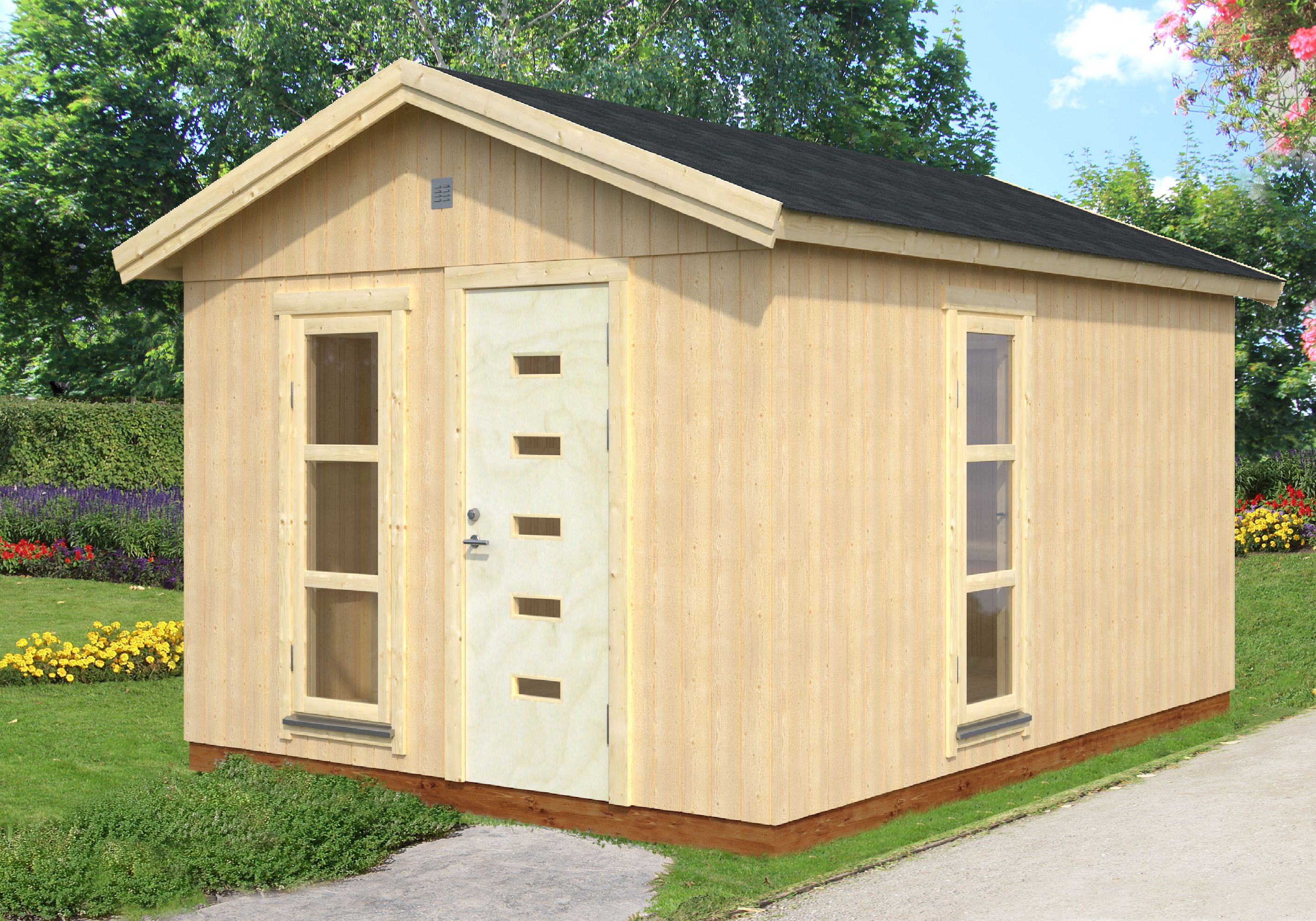 Thumbnail - Palmako Nordic-Haus Ly 13,6 m² - 18+70 mm