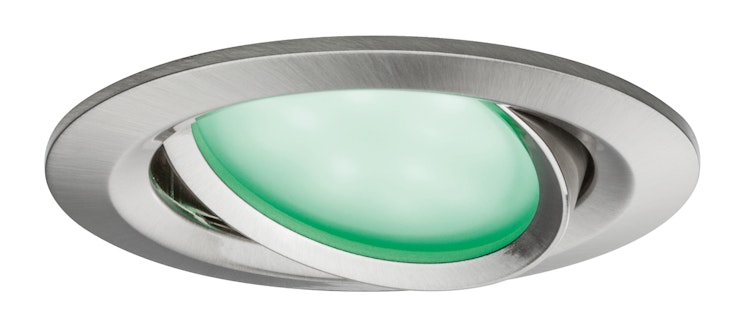 Paulmann Einbauleuchte Smart Coin LED 3x2 W Set mit Farblichtsteuerung, Dimm- und Schwenkfunktion