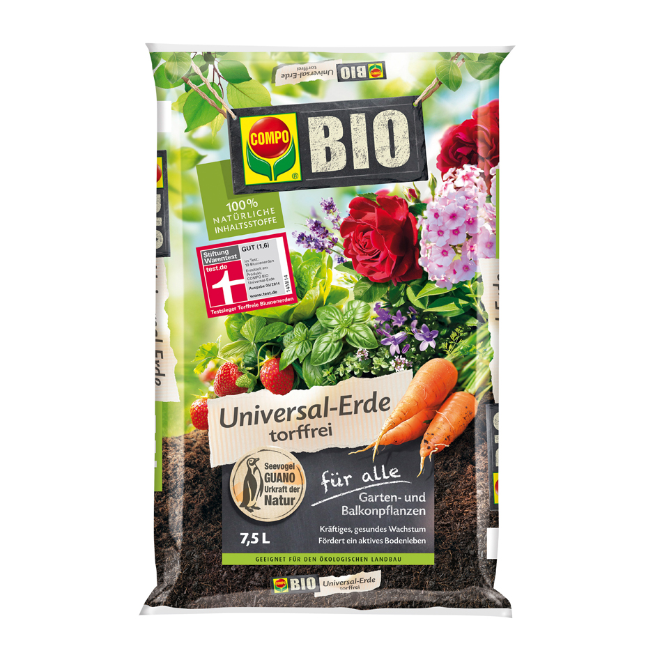 COMPO BIO Universal-Erde torffrei 7,5 L