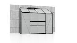 Vitavia Gewächshaus Styx/Ida 3300 inkl. 1 Dachfenster - 3,3 m² 4 mm Hohlkammerplatten schwarz