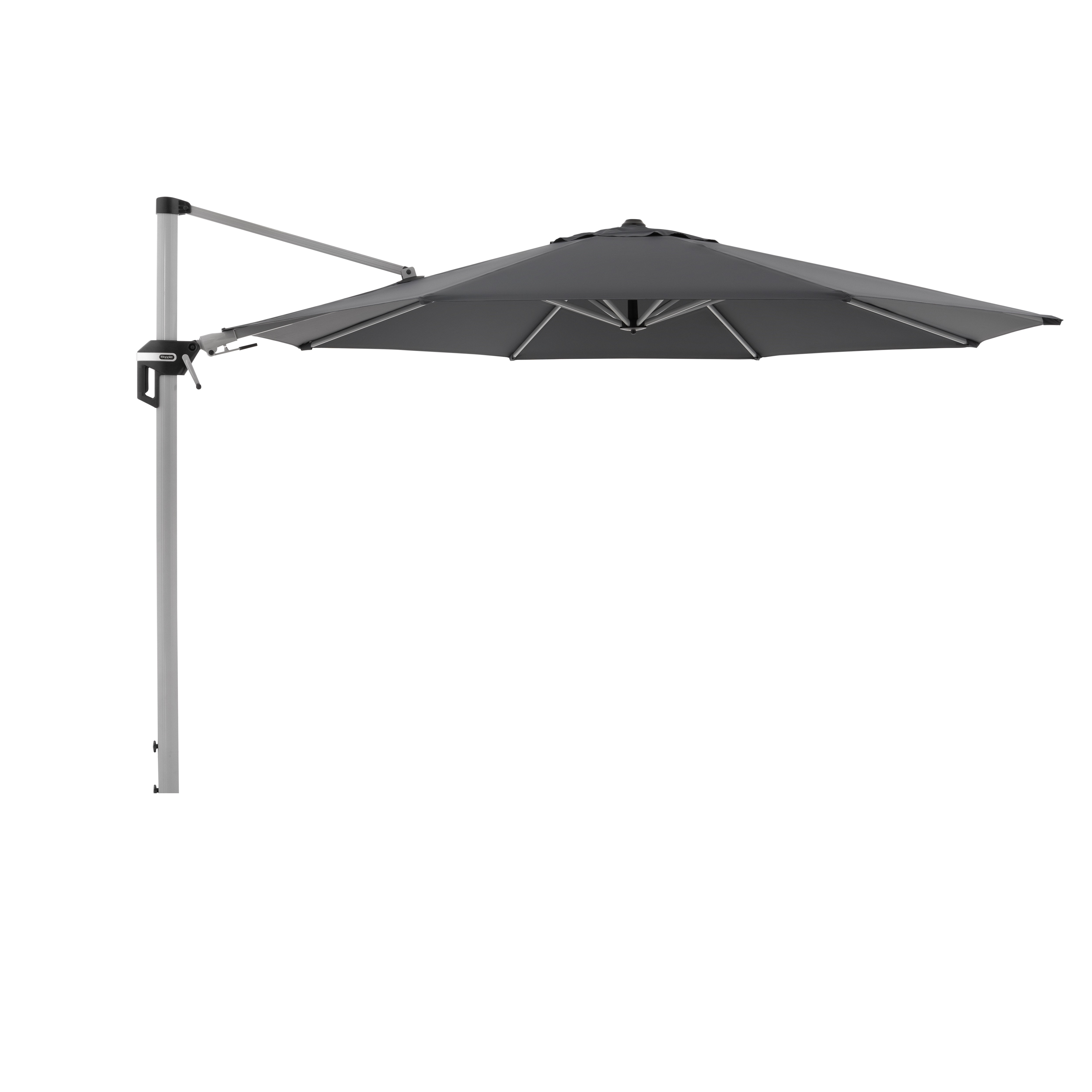 doppler Pendelschirm ACTIVE 370, Aluminium Grau / 100 % Polyester 200 g/m² Anthrazit