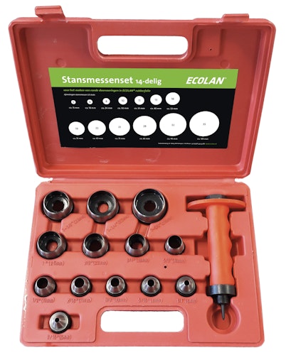 B-Ware ECOLAN® Stanzmesser-Set Ø 15 - 95 mm, 13- teilig