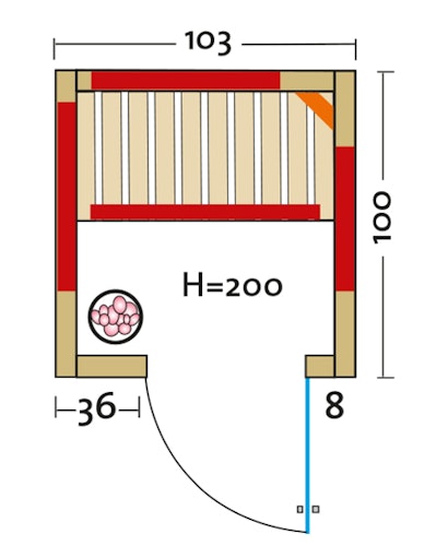 Infraworld Infrarotkabine TrioSol Natura 103 inkl. 5-teiligem gratis Zubehörset