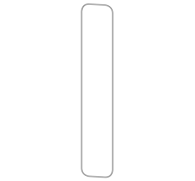 Griffwerk R8 -White High Gloss Inlay für Griffstange einseitig -Klebetechnik -9417-HW