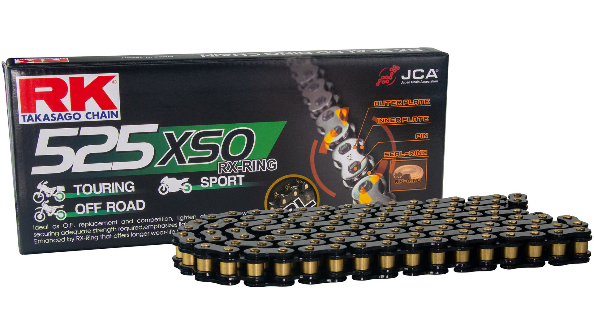 RK Kette BL525XSO Black Sale, 118 Glieder