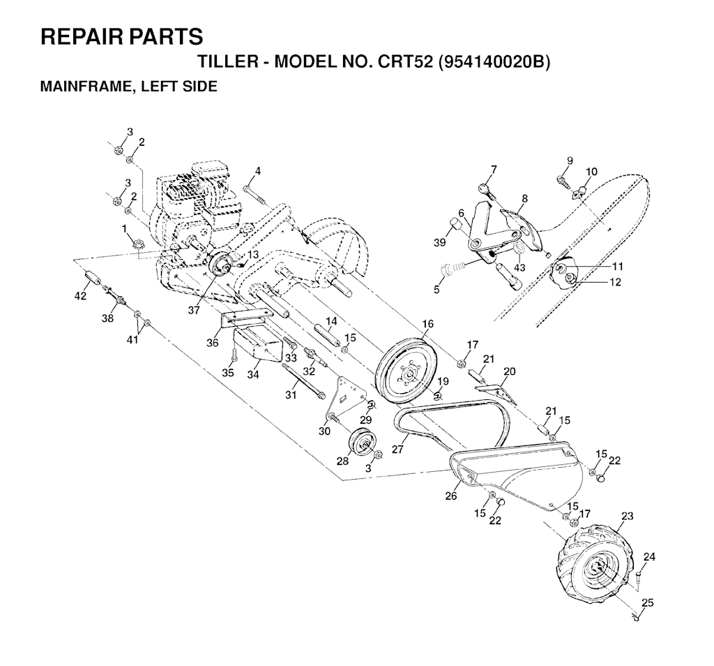 Explosionszeichnung Ersatzteile