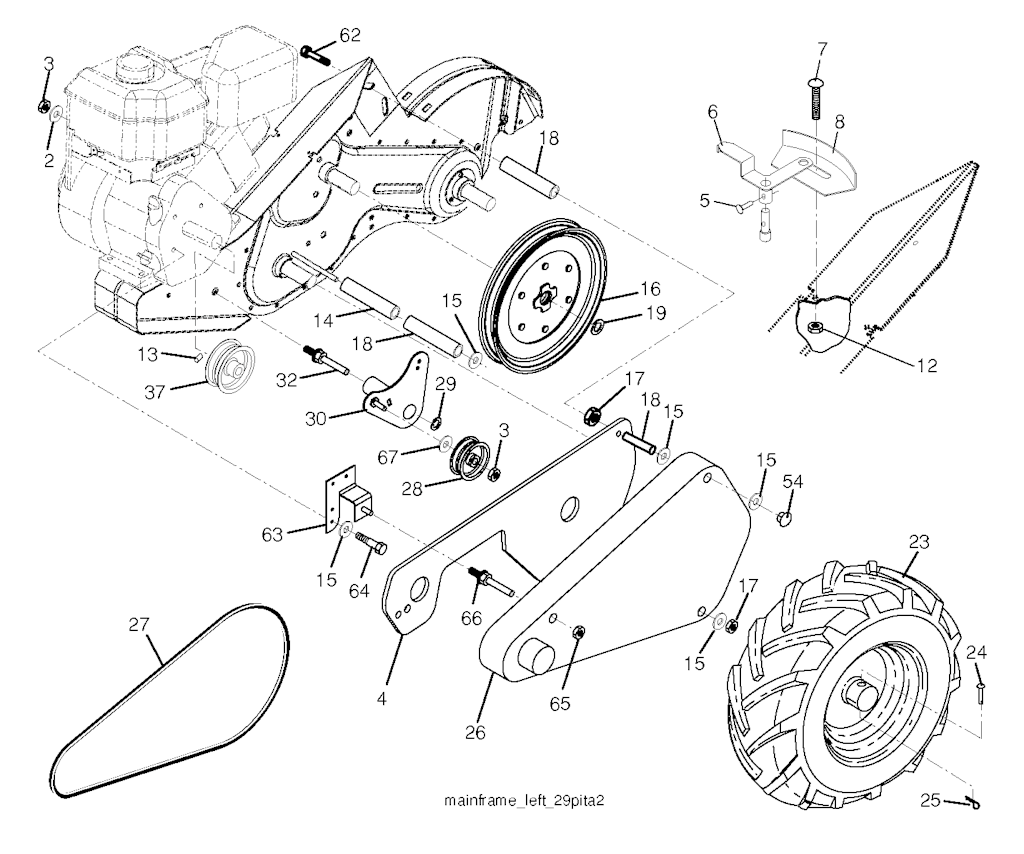 Explosionszeichnung Ersatzteile