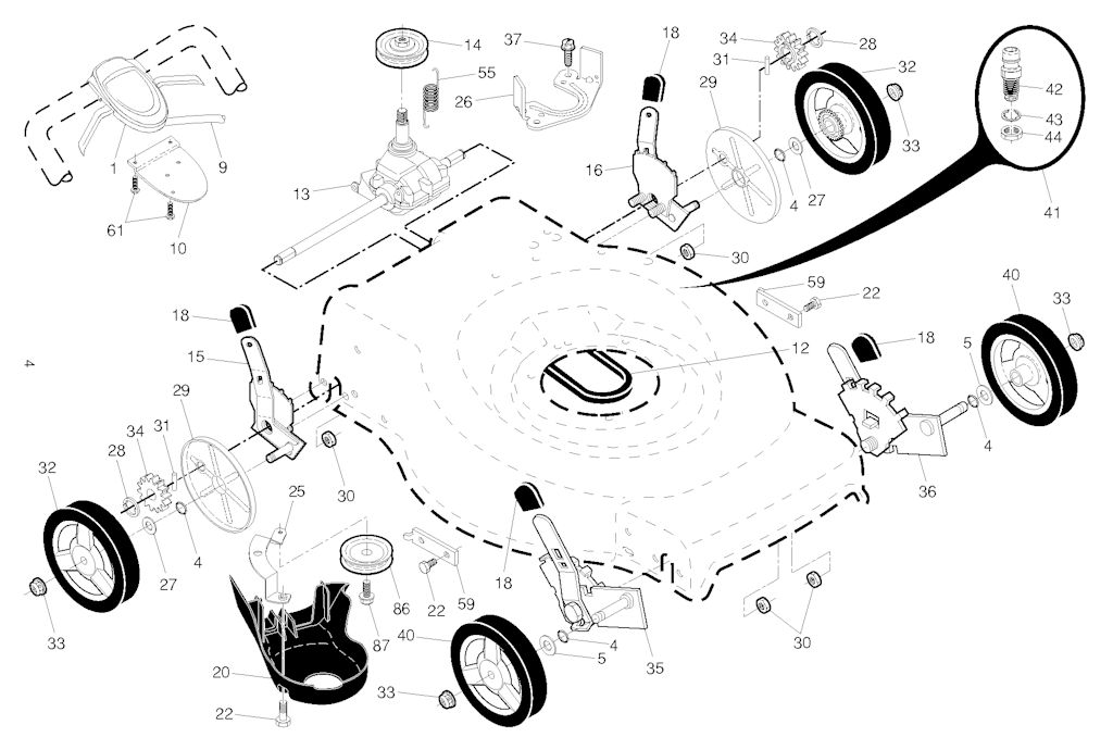 Explosionszeichnung Ersatzteile